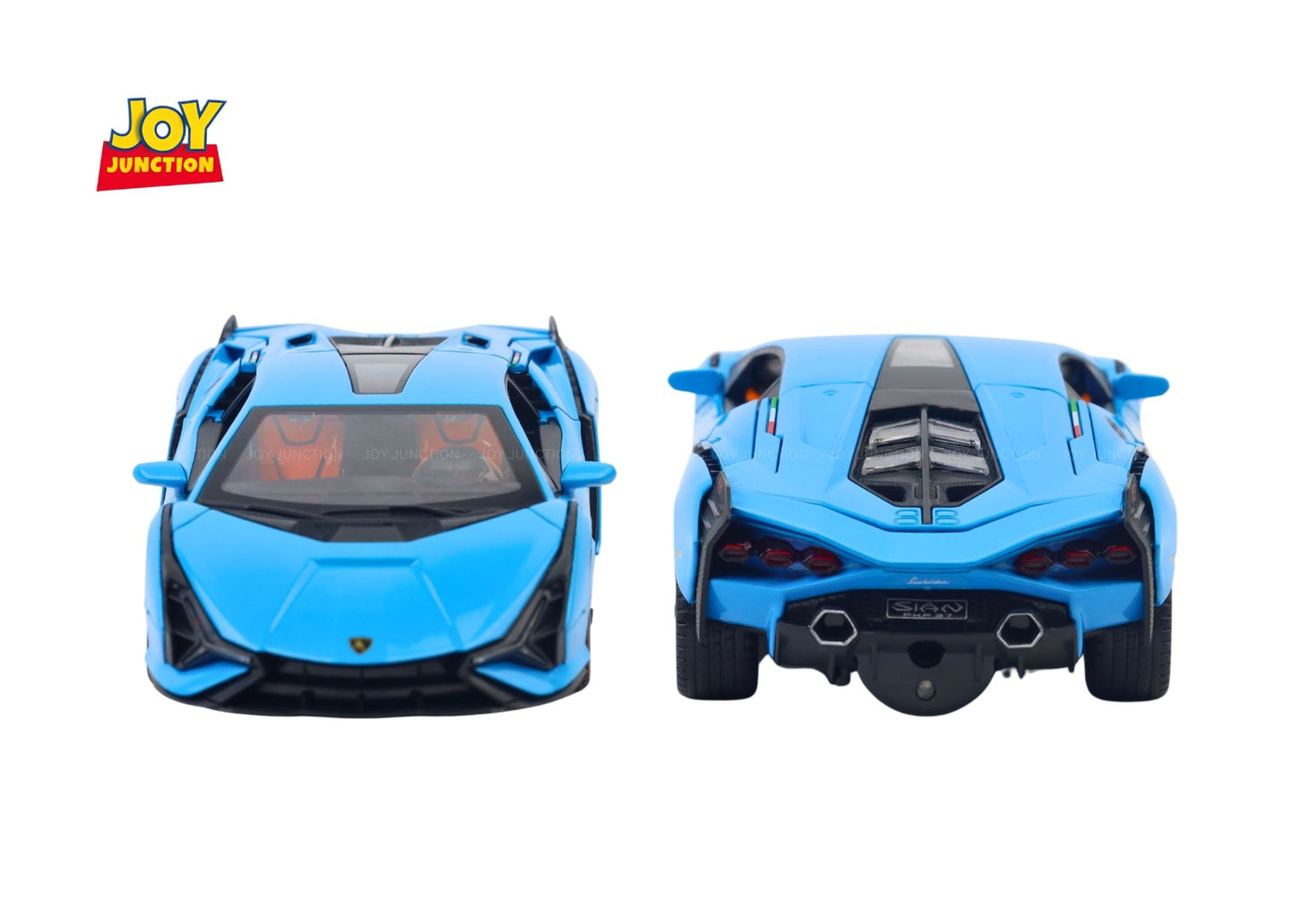 Lambo Sian FKP 37 Metal Toy Car – 1:24 Die-Cast Pull-Back Model with Lights, Sound & Openable Doors