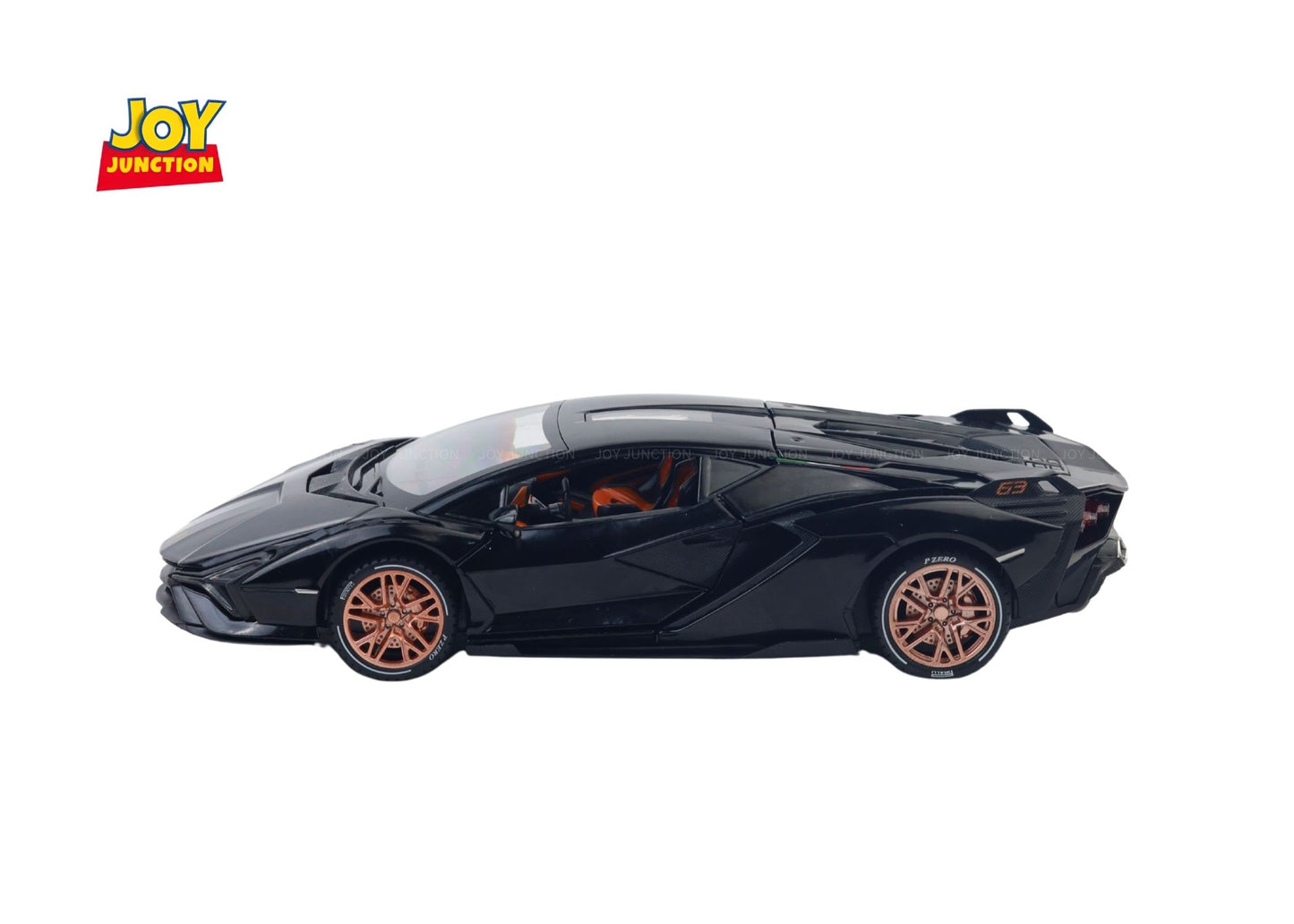 Lambo Sian FKP 37 Metal Toy Car – 1:24 Die-Cast Pull-Back Model with Lights, Sound & Openable Doors