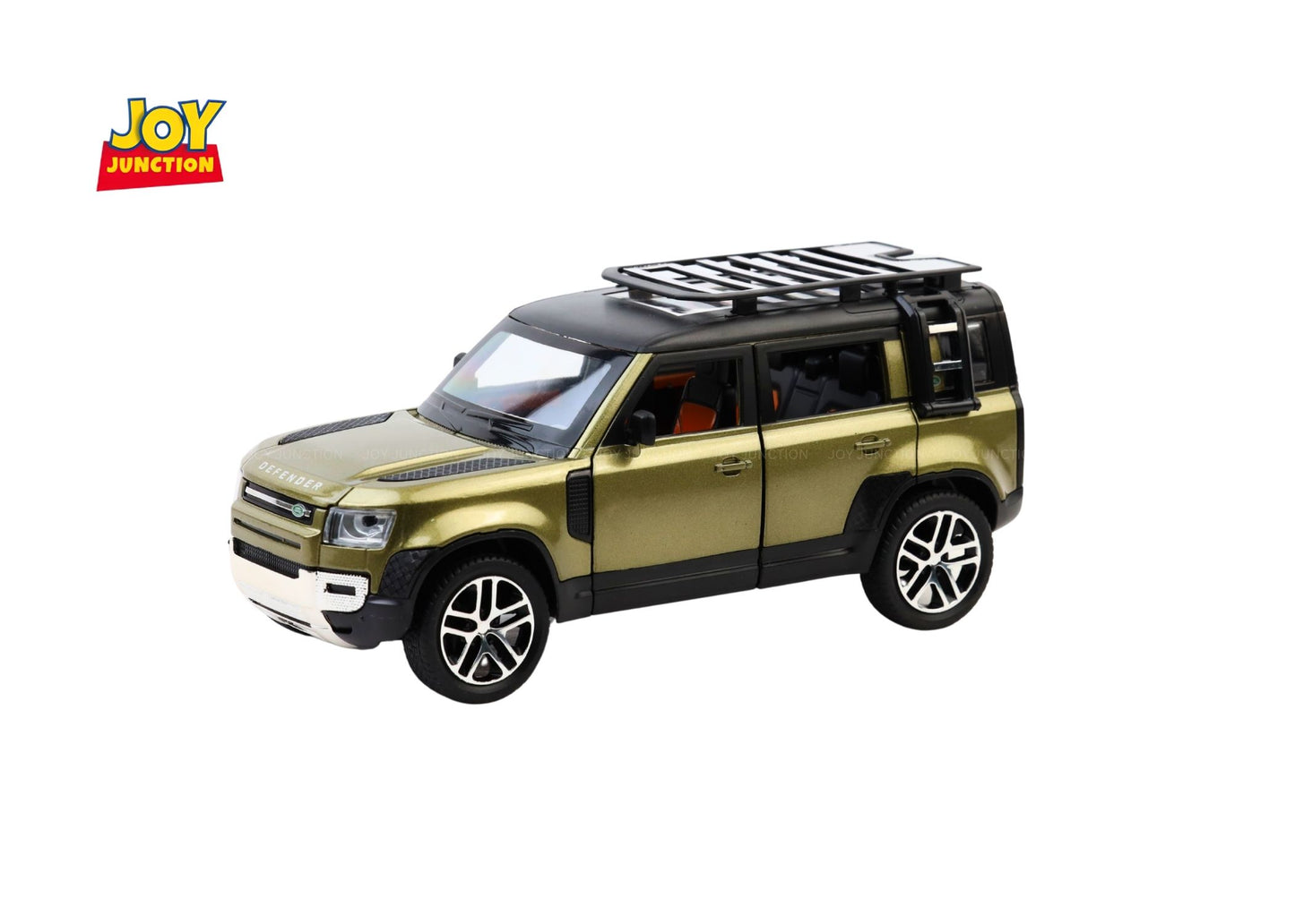 Land Roverr Defenderr 1:32 Scale Diecast Pull Back Toy Car with Openable Doors, Lights & Engine Sound