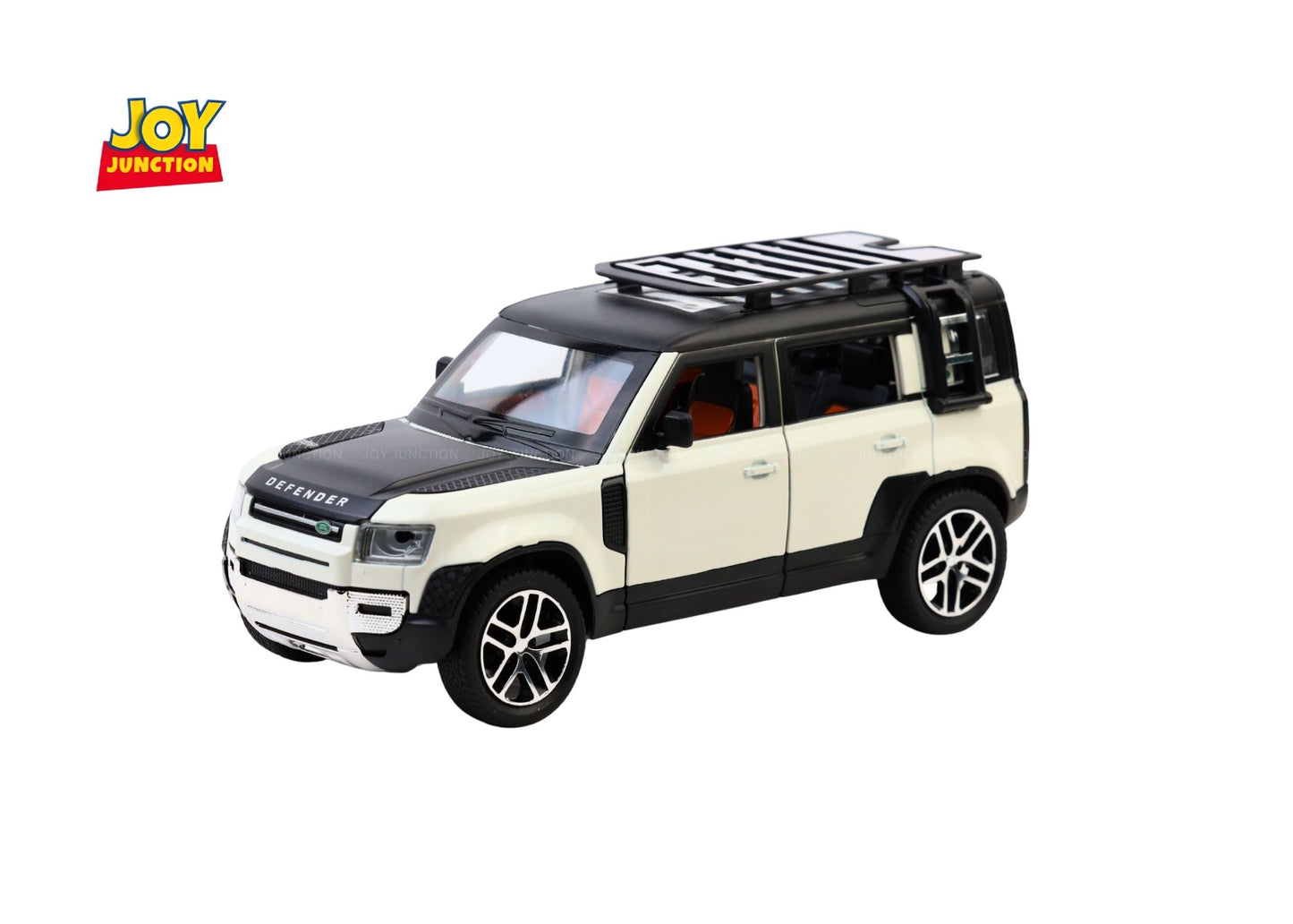 Land Roverr Defenderr 1:32 Scale Diecast Pull Back Toy Car with Openable Doors, Lights & Engine Sound