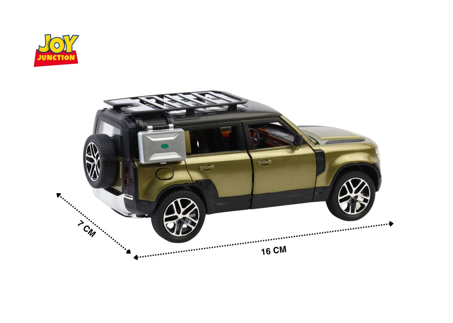 Land Roverr Defenderr 1:32 Scale Diecast Pull Back Toy Car with Openable Doors, Lights & Engine Sound