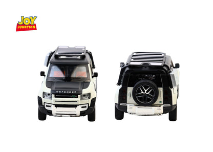 Land Roverr Defenderr 1:32 Scale Diecast Pull Back Toy Car with Openable Doors, Lights & Engine Sound