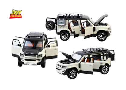 Land Roverr Defenderr 1:32 Scale Diecast Pull Back Toy Car with Openable Doors, Lights & Engine Sound