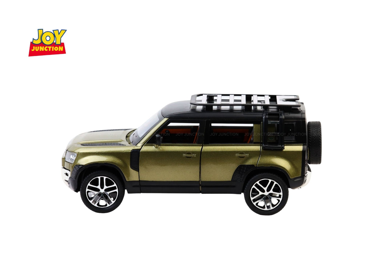 Land Roverr Defenderr 1:32 Scale Diecast Pull Back Toy Car with Openable Doors, Lights & Engine Sound