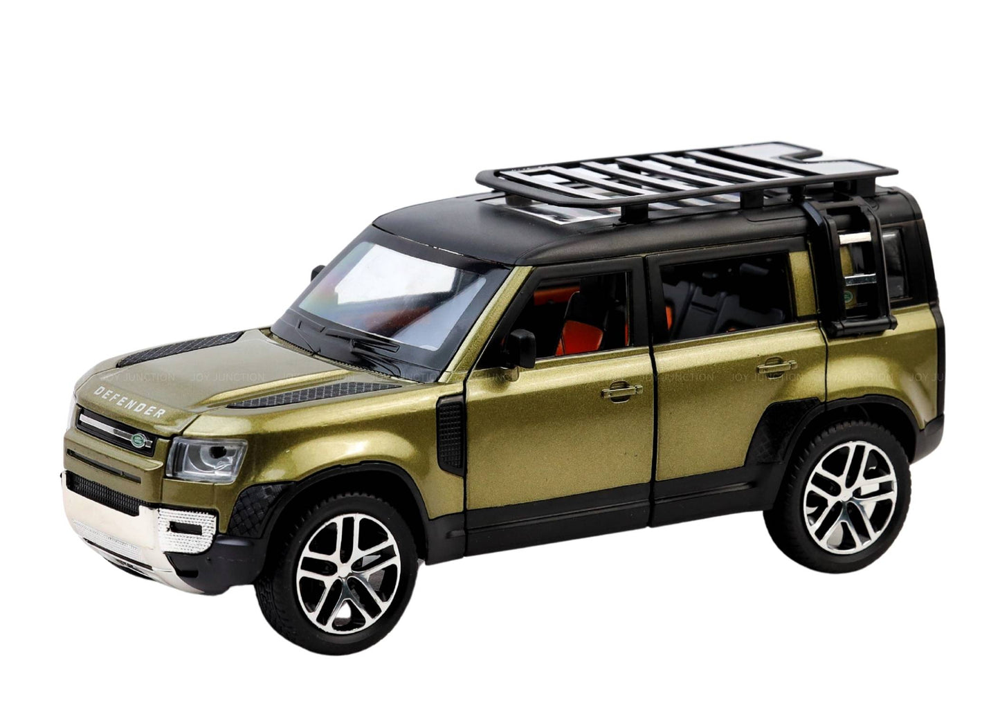Land Roverr Defenderr 1:32 Scale Diecast Pull Back Toy Car with Openable Doors, Lights & Engine Sound