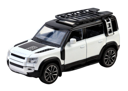 Land Roverr Defenderr 1:32 Scale Diecast Pull Back Toy Car with Openable Doors, Lights & Engine Sound
