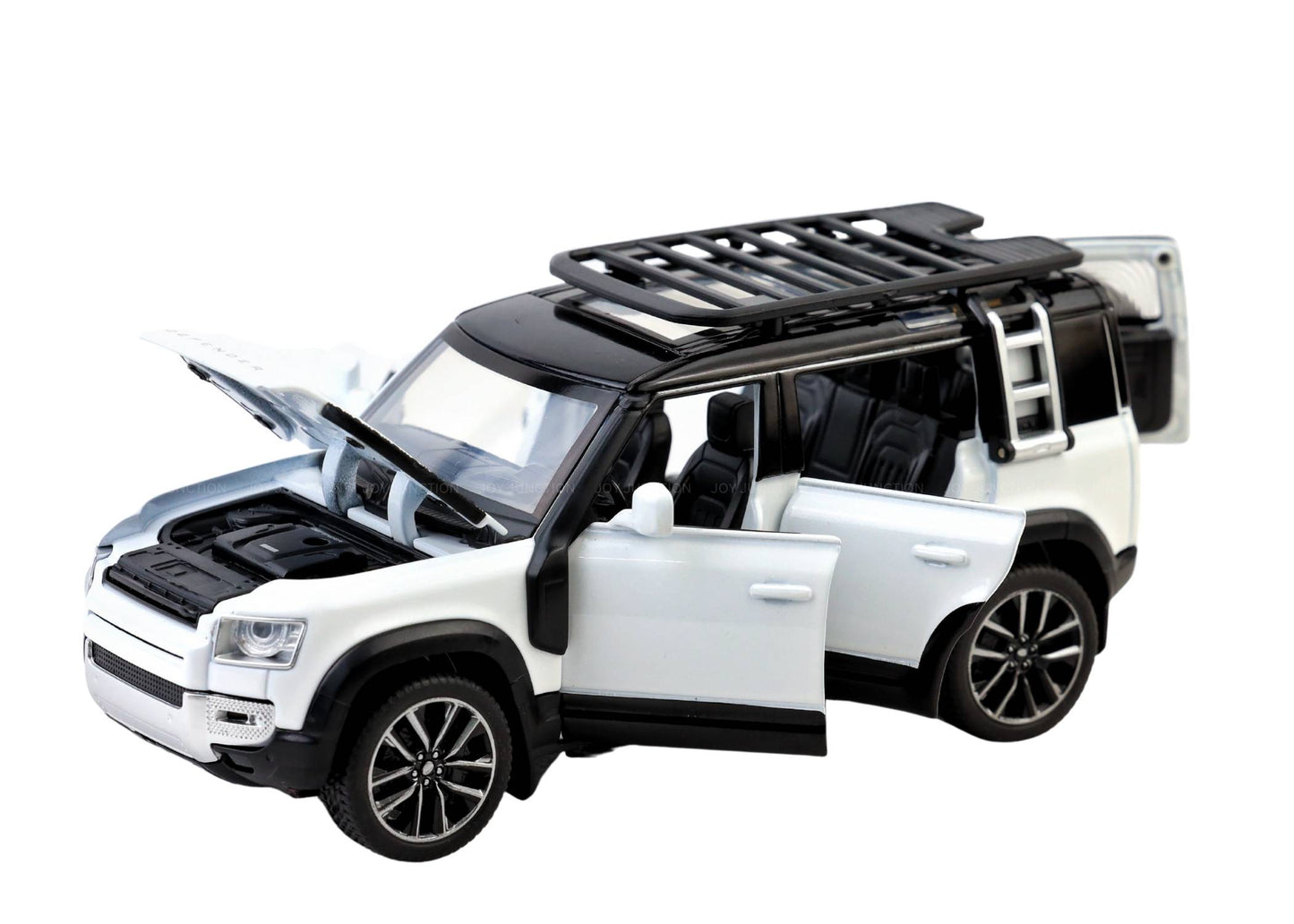 Land Roverr Defenderr 1:32 Scale Diecast Pull Back Toy Car with Openable Doors, Lights & Engine Sound