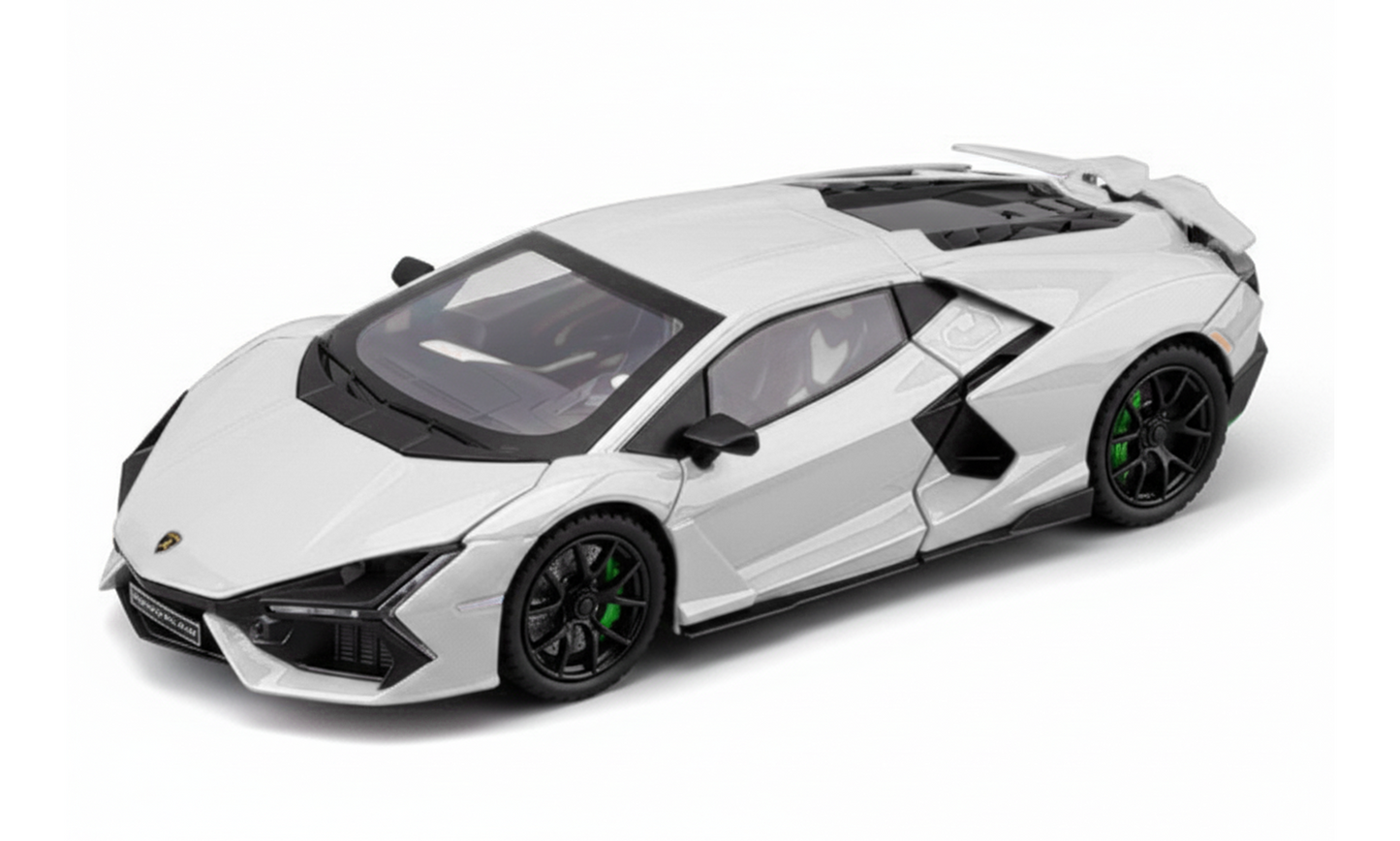 Lamborghini Revuelto 1:32 Scale Alloy Metal Pullback Toy car with Openable Doors Light Music