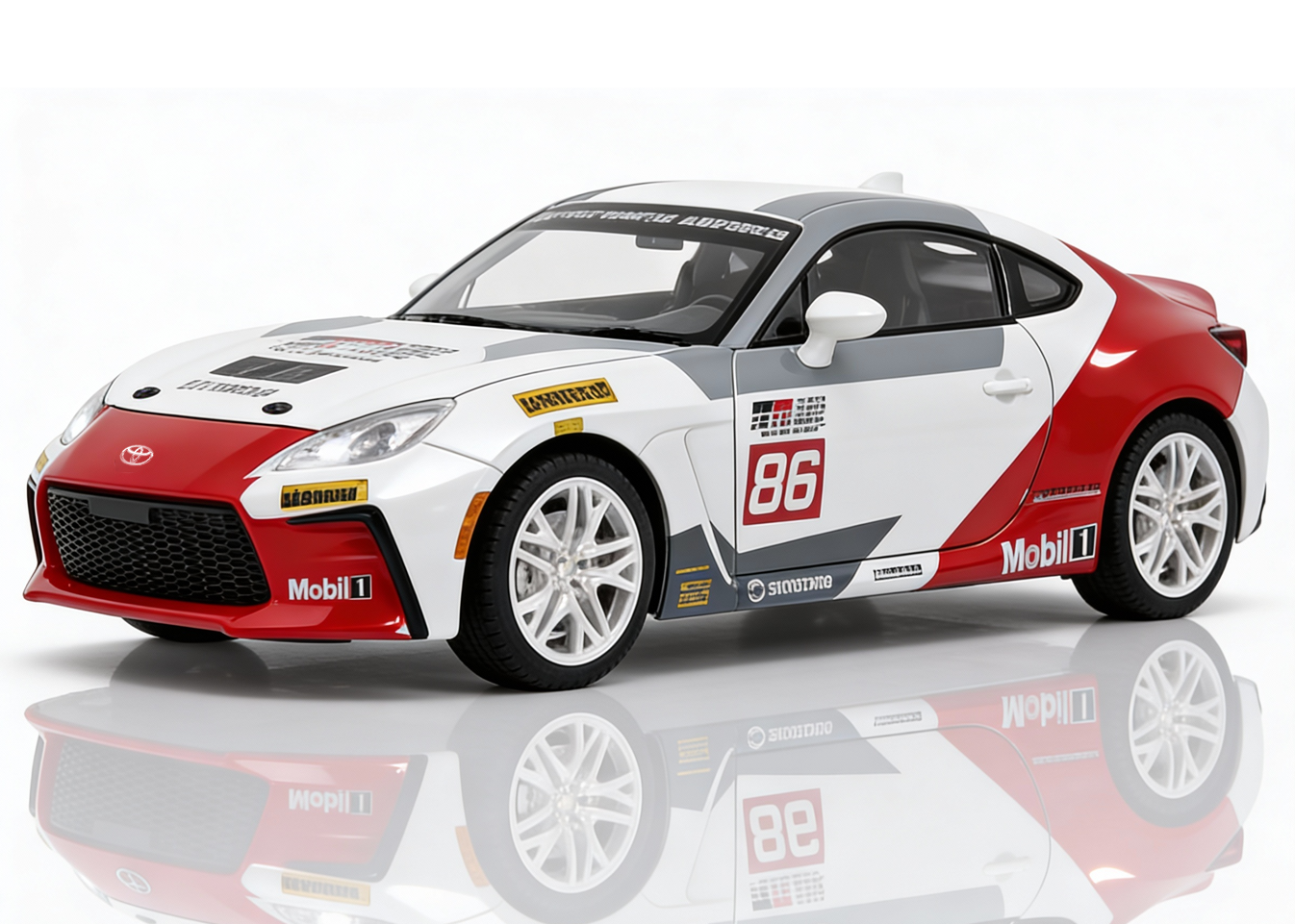 Toyota GR-86 1:32 Scale Alloy Metal Pullback Toy car with Openable Doors Light Music - Image 3