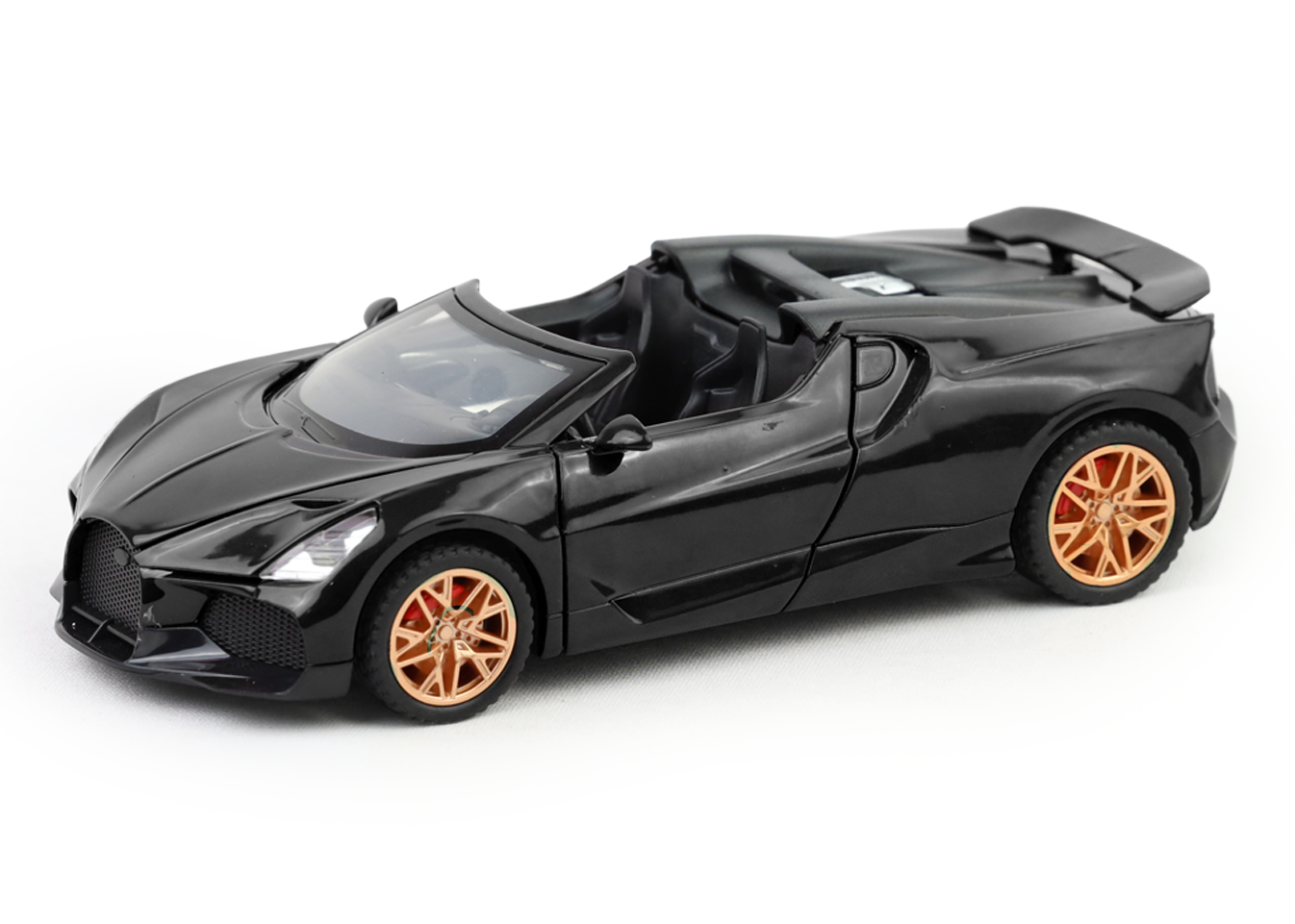 Bugatti Mistral 1:32 Scale Alloy Metal Pullback Toy car with Openable Doors Light Music