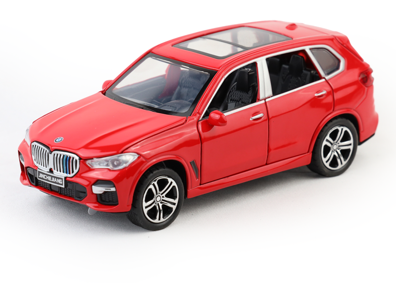 BMW X5 1:32 Scale Alloy Metal Pullback Toy car with Openable Doors Light Music