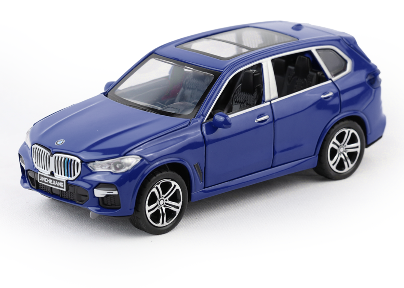 BMW X5 1:32 Scale Alloy Metal Pullback Toy car with Openable Doors Light Music