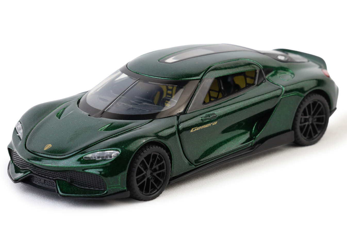 Koengseg 1:32 Scale Alloy Metal Pullback Toy car with Openable Doors Light Music