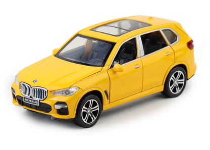 BMW X5 1:32 Scale Alloy Metal Pullback Toy car with Openable Doors Light Music