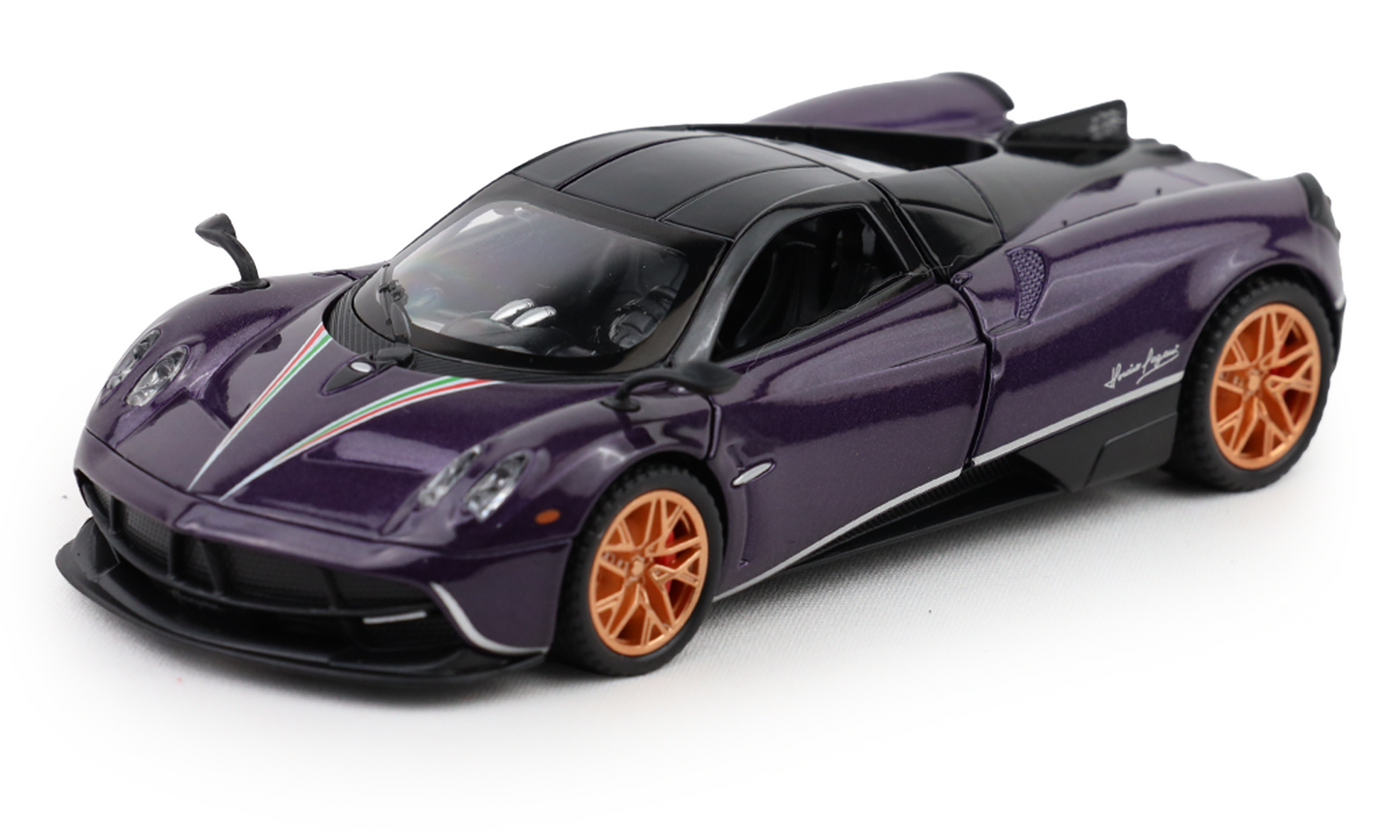 Pagani Huayra 1:32 Scale Alloy Metal Pullback Toy car with Openable Doors Light Music