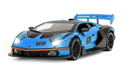 Lamborghini 1:32 Scale Alloy Metal Pullback Toy car with Openable Doors Light Music