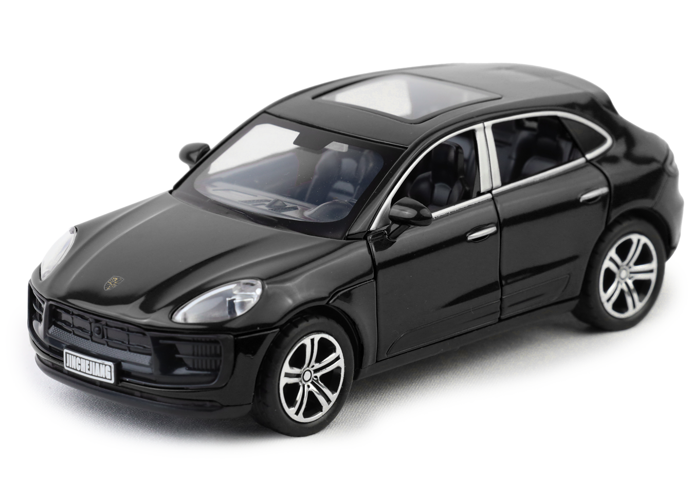 Porsche Macan 1:32 Scale Alloy Metal Pullback Toy car with Openable Doors Light Music