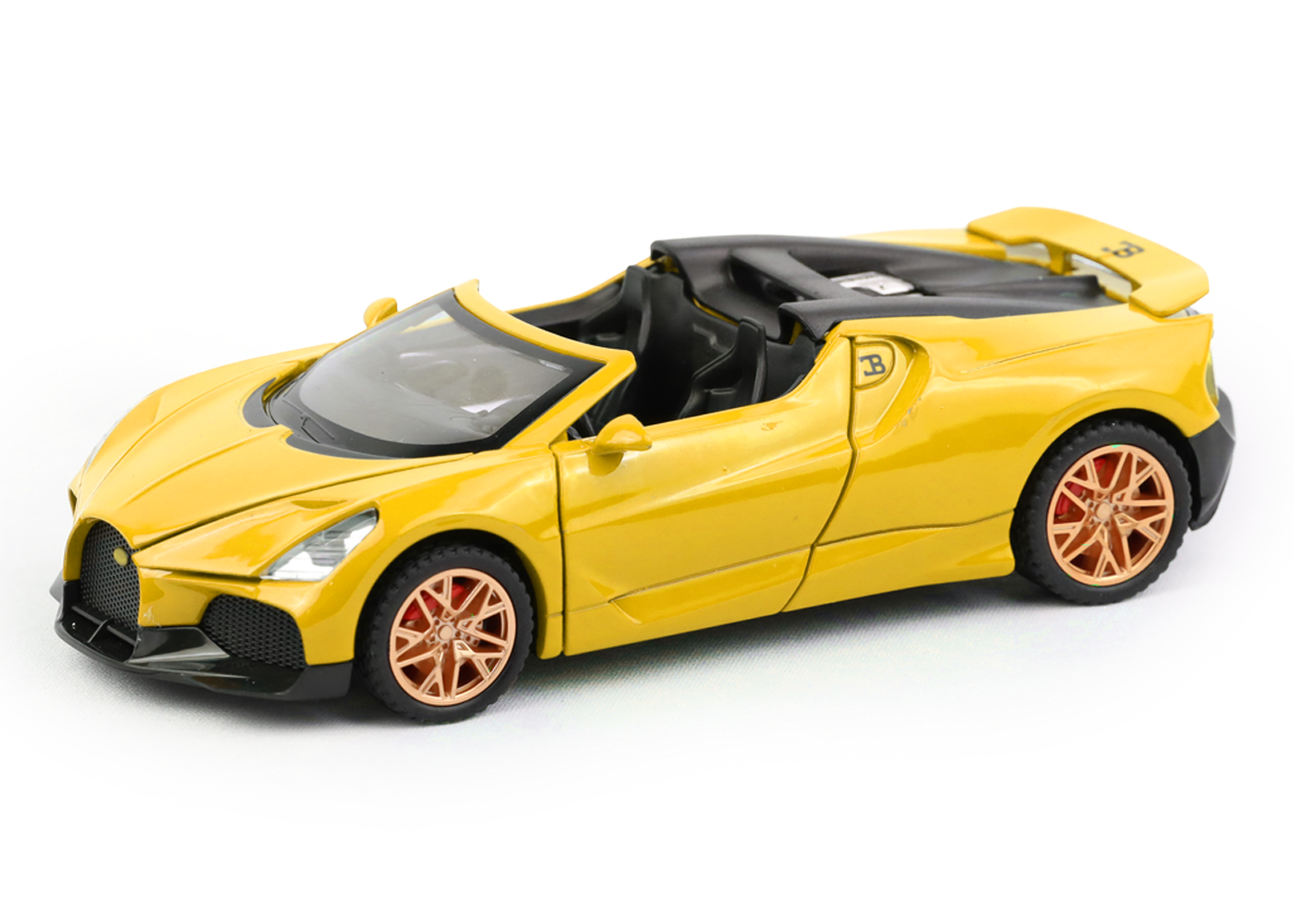 Bugatti Mistral 1:32 Scale Alloy Metal Pullback Toy car with Openable Doors Light Music