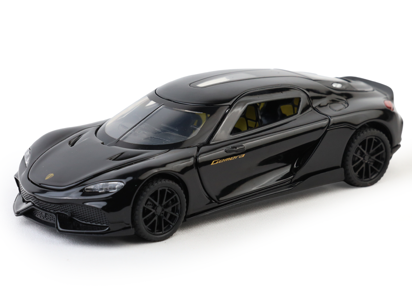 Koengseg 1:32 Scale Alloy Metal Pullback Toy car with Openable Doors Light Music