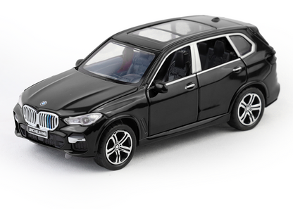 BMW X5 1:32 Scale Alloy Metal Pullback Toy car with Openable Doors Light Music