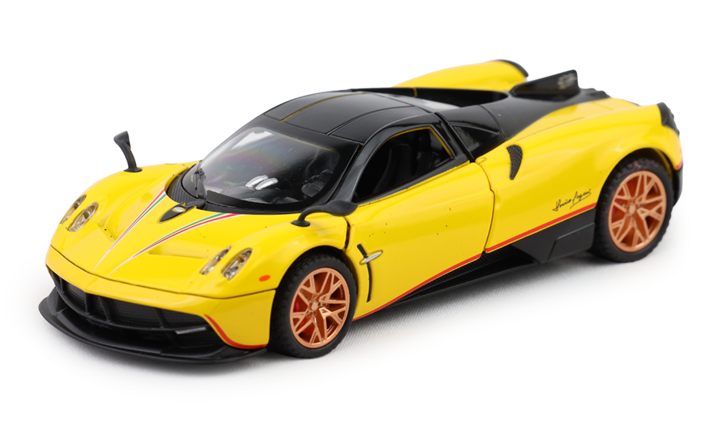 Pagani Huayra 1:32 Scale Alloy Metal Pullback Toy car with Openable Doors Light Music