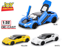 Maserati MC20 Pull Back Diacast Car White