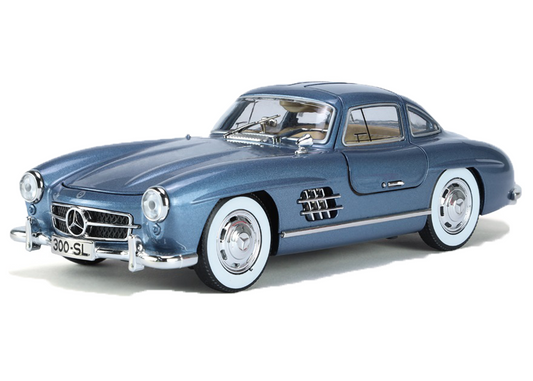 Mercediz-Benzz 300 SL Metal Toy Car – 1:24 Die-Cast Pull-Back Model with Lights, Sound & Openable Doors