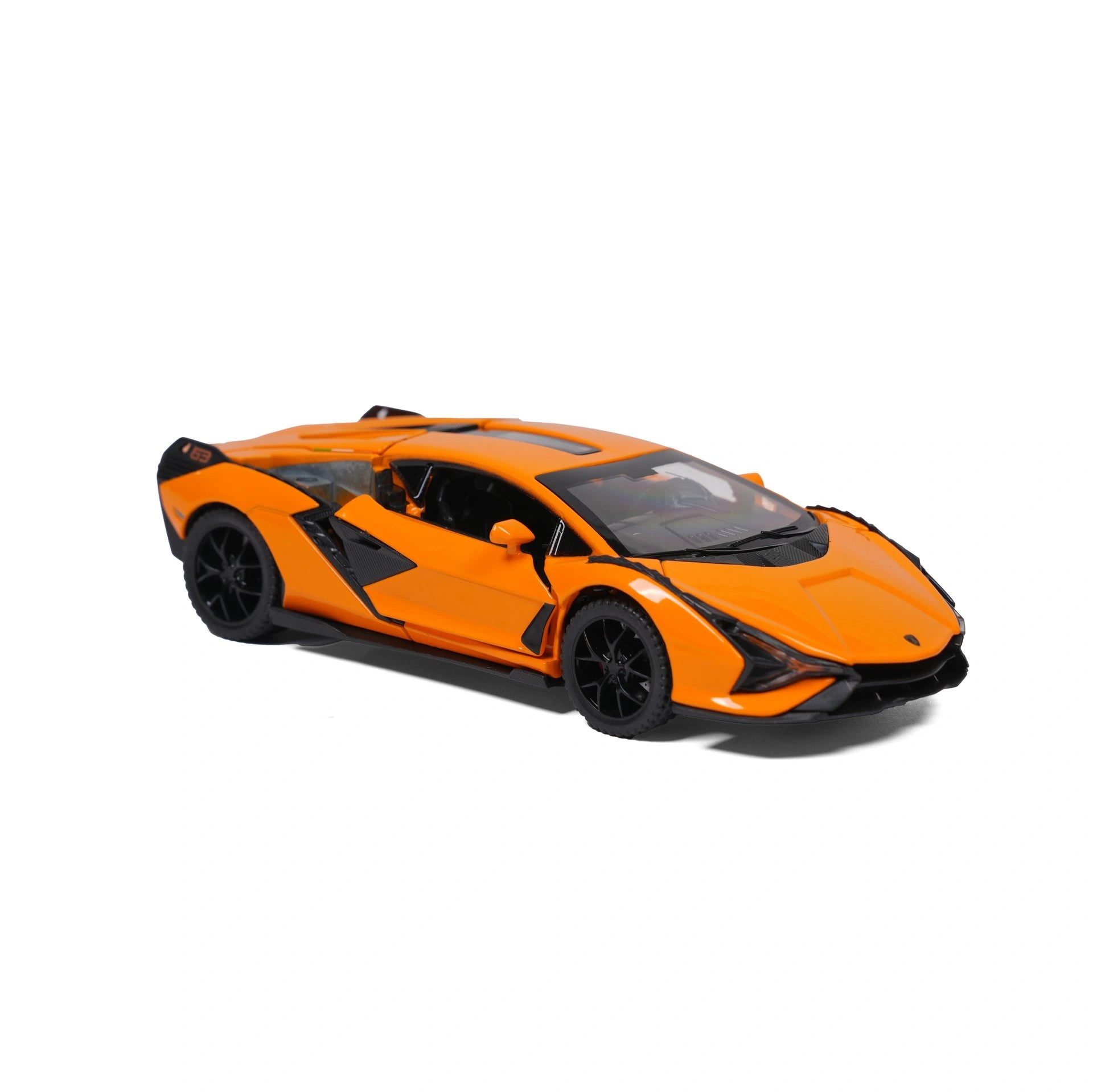 Orange Lamborghini Lightning Metal Toy Car – 1:24 Die-Cast