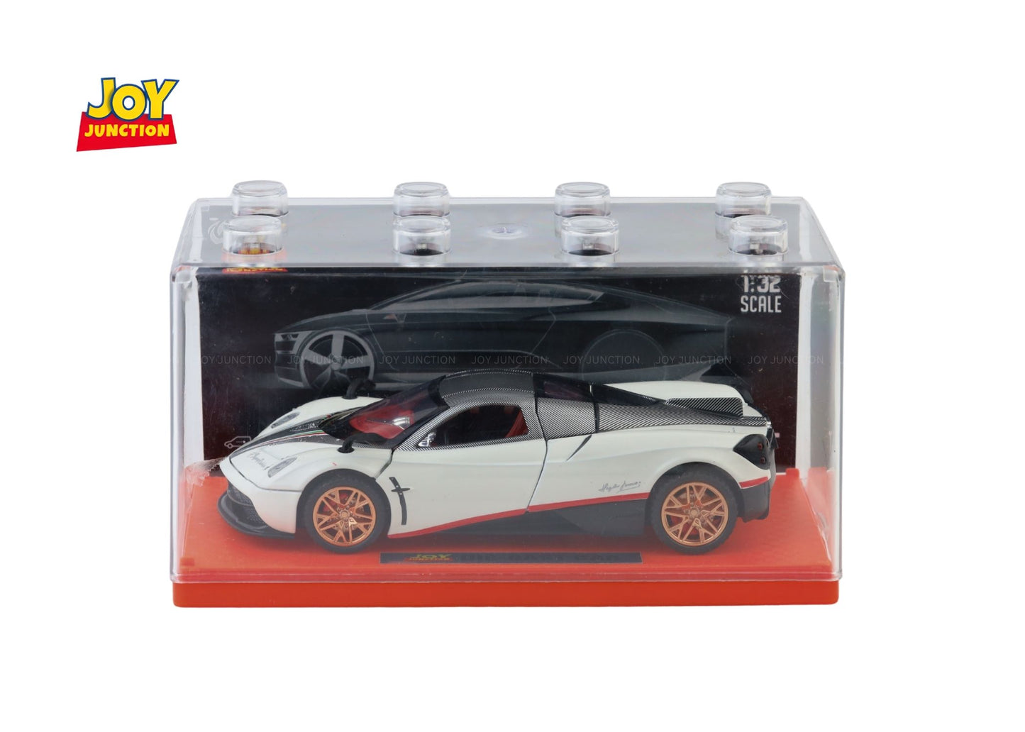 Paganii Huayraa BC 1:24 Scale Diecast Alloy Toy Car with Lights, Sound & Smoke – Pull Back Action, Openable Doors