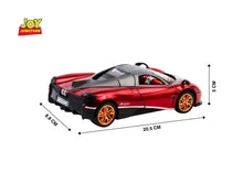 Paganii Huayraa BC 1:24 Scale Diecast Alloy Toy Car with Lights, Sound & Smoke – Pull Back Action, Openable Doors