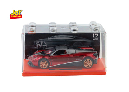 Paganii Huayraa BC 1:24 Scale Diecast Alloy Toy Car with Lights, Sound & Smoke – Pull Back Action, Openable Doors