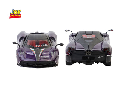 Paganii Huayraa BC 1:24 Scale Diecast Alloy Toy Car with Lights, Sound & Smoke – Pull Back Action, Openable Doors