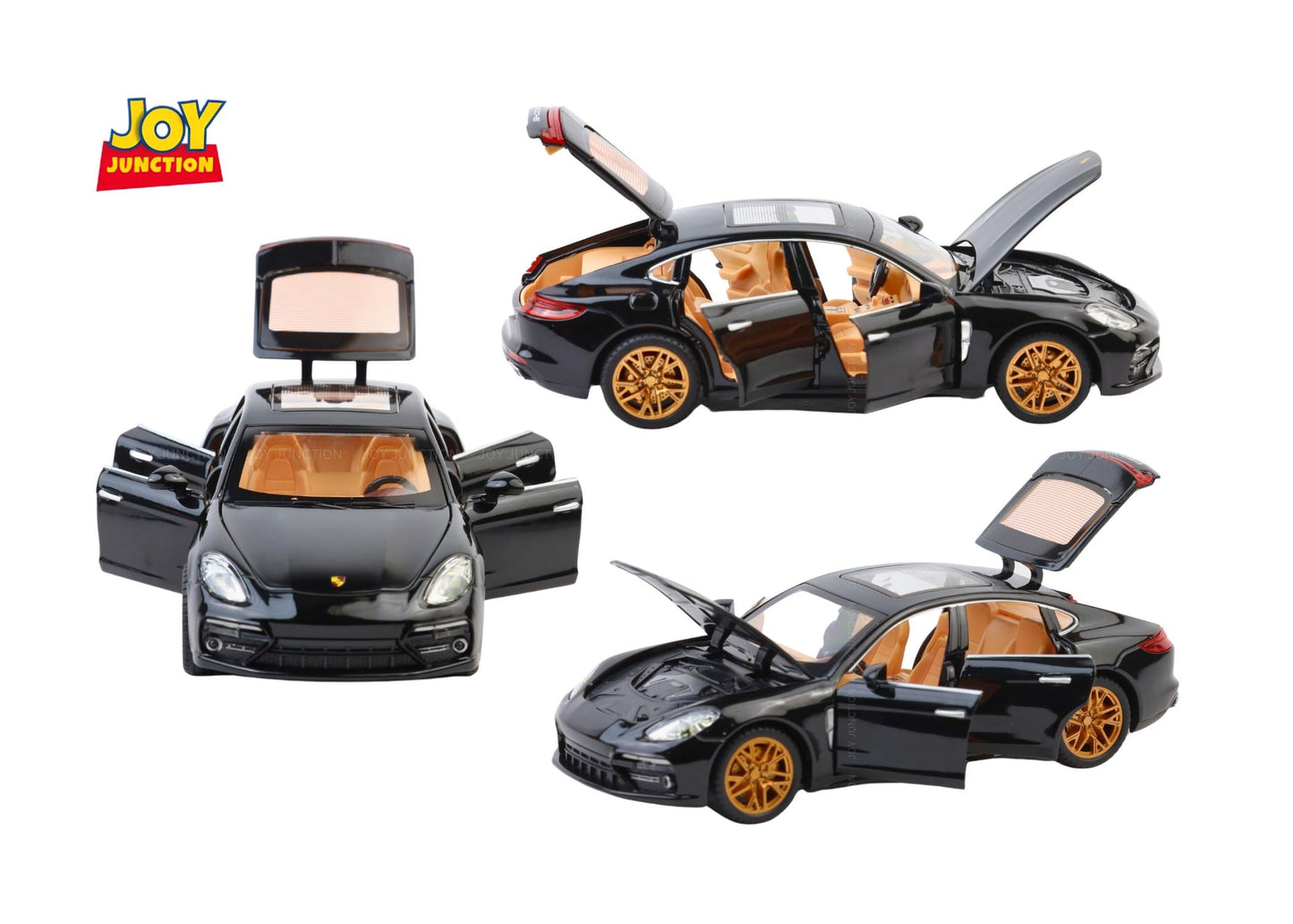 Porshe Panemera Metal Toy Car – 1:24 Die-Cast Pull-Back Model with Lights, Sound & Openable Doors
