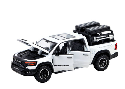 Ram Mamoth 1:32 Scale Diecast Car – Metal Toy Truck with Lights, Sound & Pull-Back Action