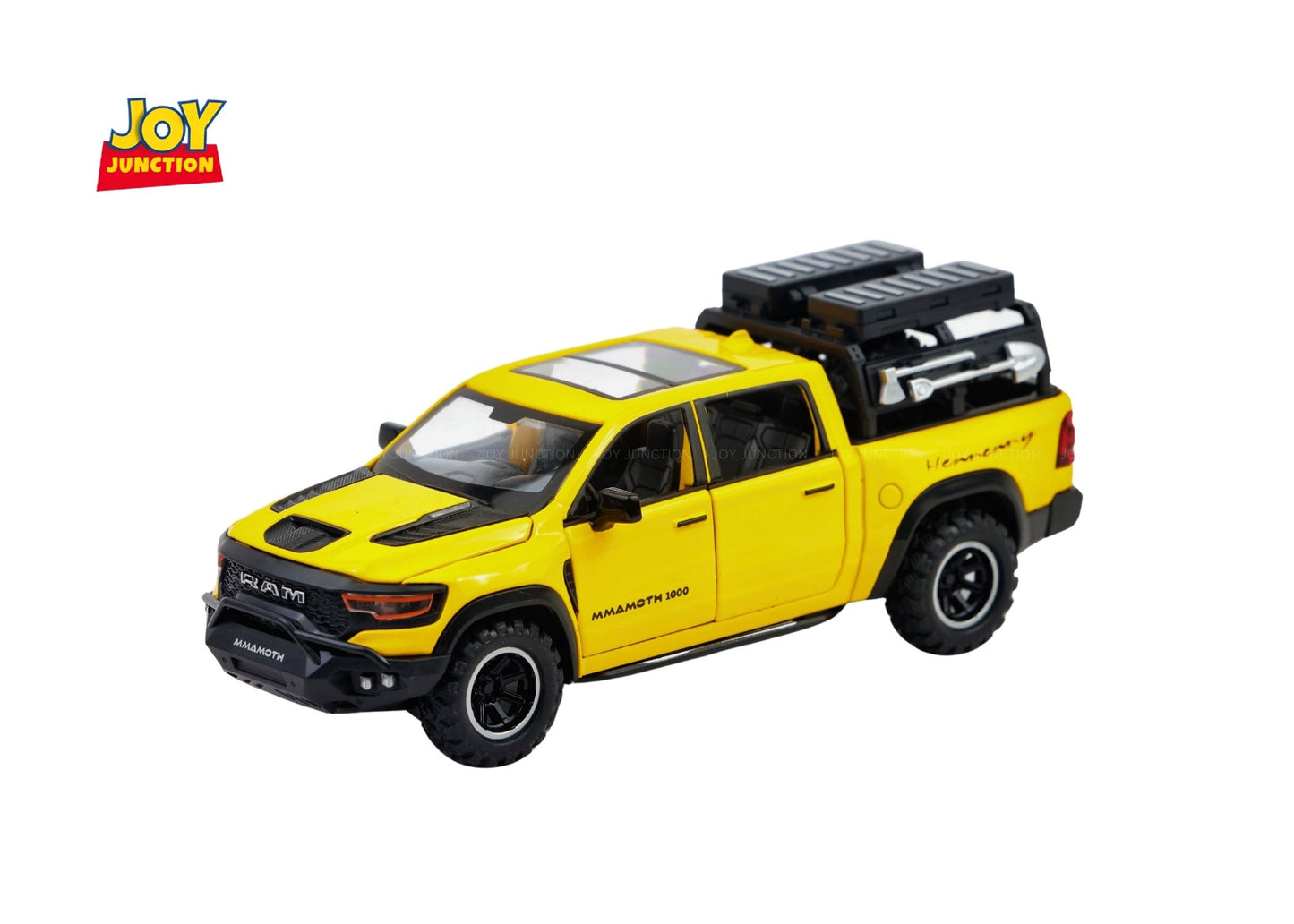 Ram Mamoth 1:32 Scale Diecast Car – Metal Toy Truck with Lights, Sound & Pull-Back Action