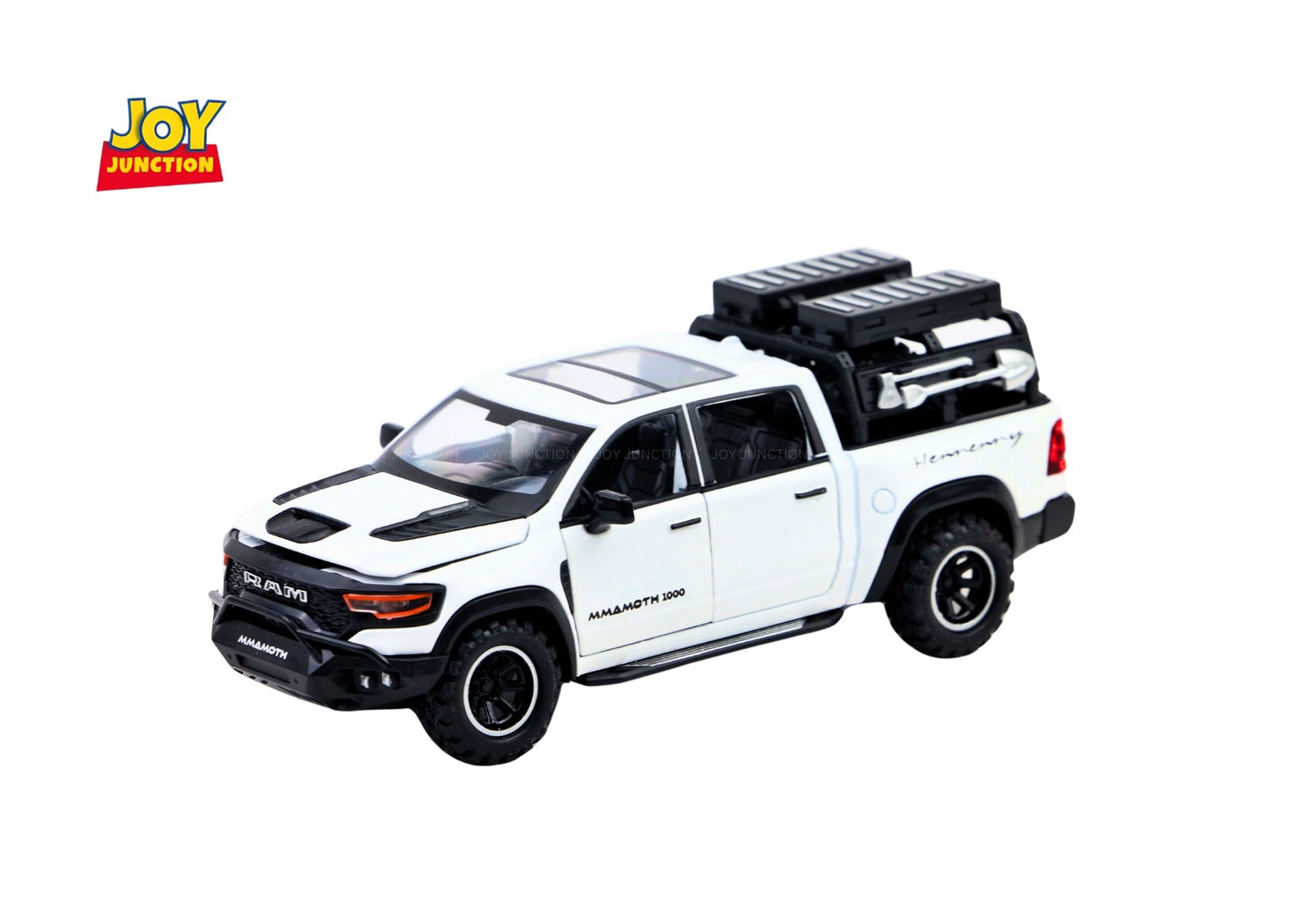 Ram Mamoth 1:32 Scale Diecast Car – Metal Toy Truck with Lights, Sound & Pull-Back Action