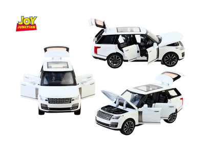 Range Roverr Defenderr 1:32 Scale Diecast Pull Back Toy Car with Lights, Engine Sound & Openable Doors