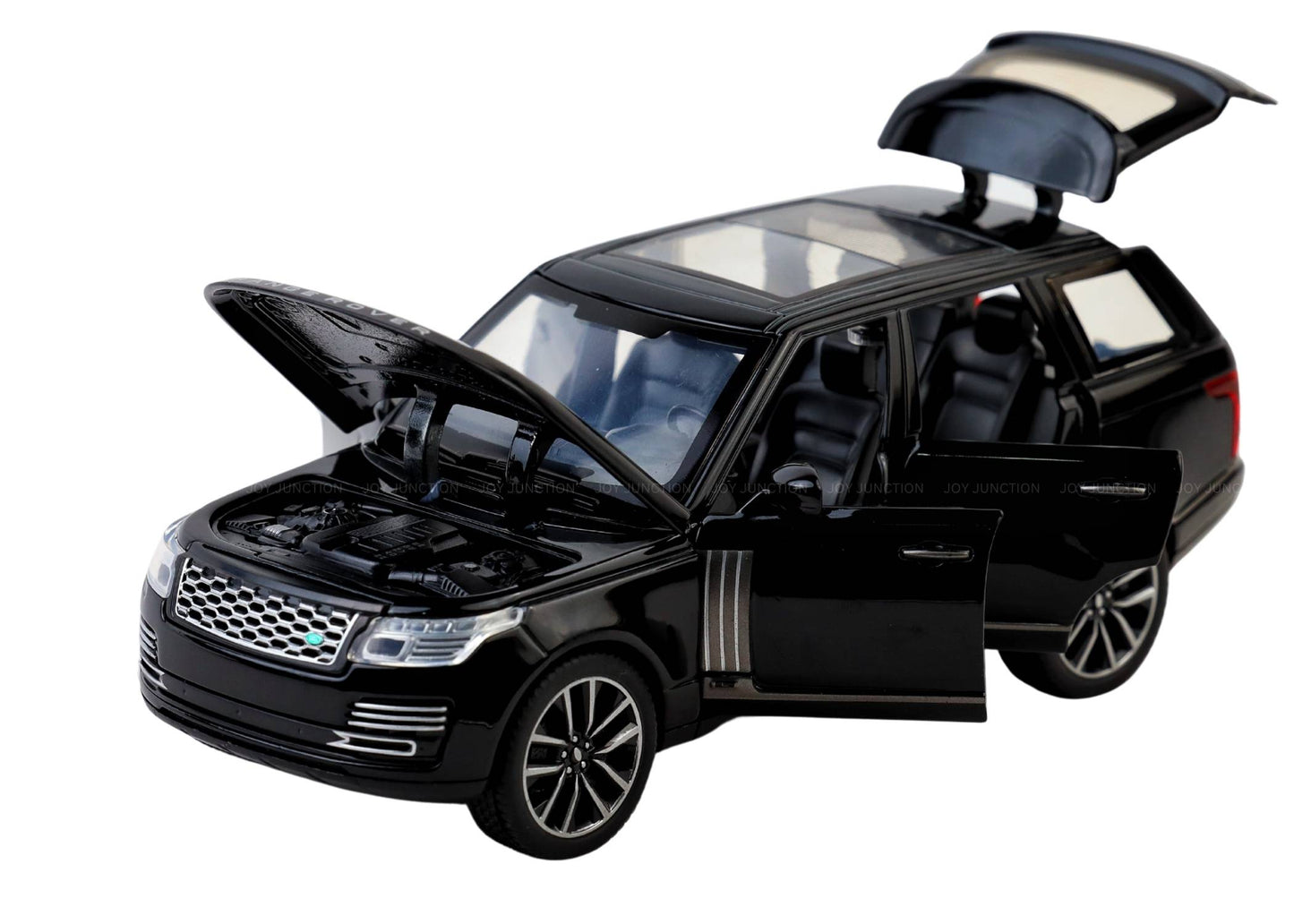 Range Roverr Defenderr 1:32 Scale Diecast Pull Back Toy Car with Lights, Engine Sound & Openable Doors