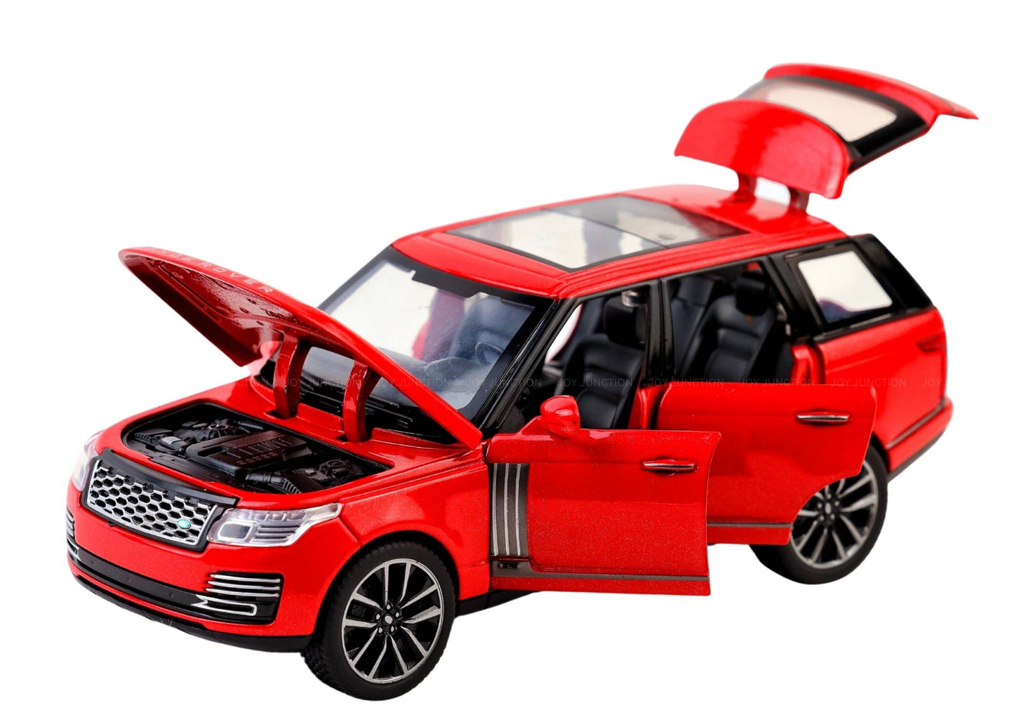 Range Roverr Defenderr 1:32 Scale Diecast Pull Back Toy Car with Lights, Engine Sound & Openable Doors