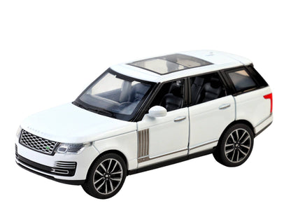 Range Roverr Defenderr 1:32 Scale Diecast Pull Back Toy Car with Lights, Engine Sound & Openable Doors