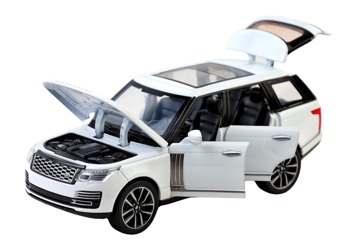 Range Roverr Defenderr 1:32 Scale Diecast Pull Back Toy Car with Lights, Engine Sound & Openable Doors