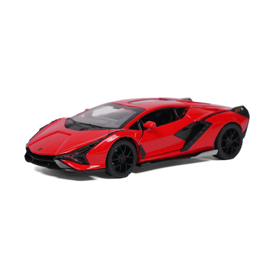 Red Lamborghini Lightning Metal Toy Car – 1:24 Die-Cast