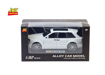 Rols Royce Cullinan Black Badge 1:32 Scale Diecast Car – Metal Toy SUV with Lights, Sound & Pull-Back Action