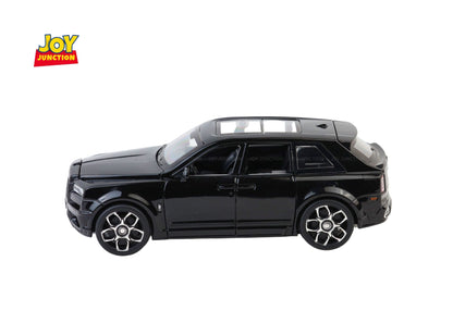 Rols Royce Cullinan Black Badge 1:32 Scale Diecast Car – Metal Toy SUV with Lights, Sound & Pull-Back Action