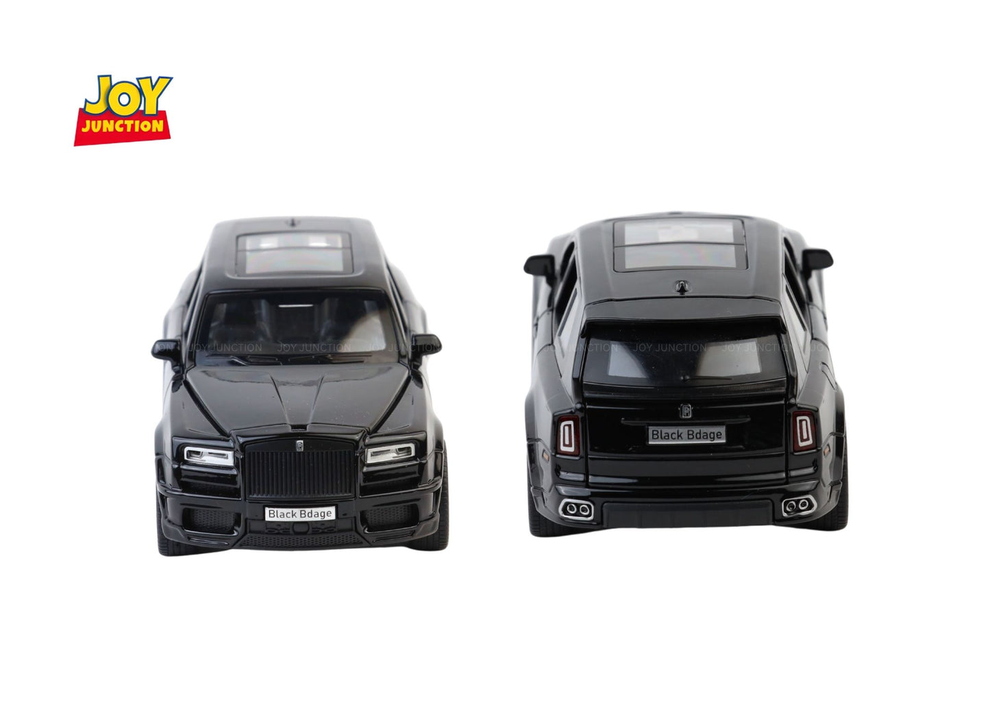 Rols Royce Cullinan Black Badge 1:32 Scale Diecast Car – Metal Toy SUV with Lights, Sound & Pull-Back Action