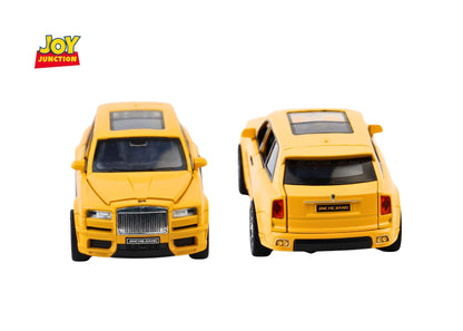 Rols Royce Cullinan Black Badge 1:32 Scale Diecast Car – Metal Toy SUV with Lights, Sound & Pull-Back Action