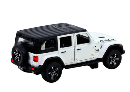 Jeep Rubigon Diecast Car 1:32 Scale – Metal Model with Lights, Sound & Pull-Back Action