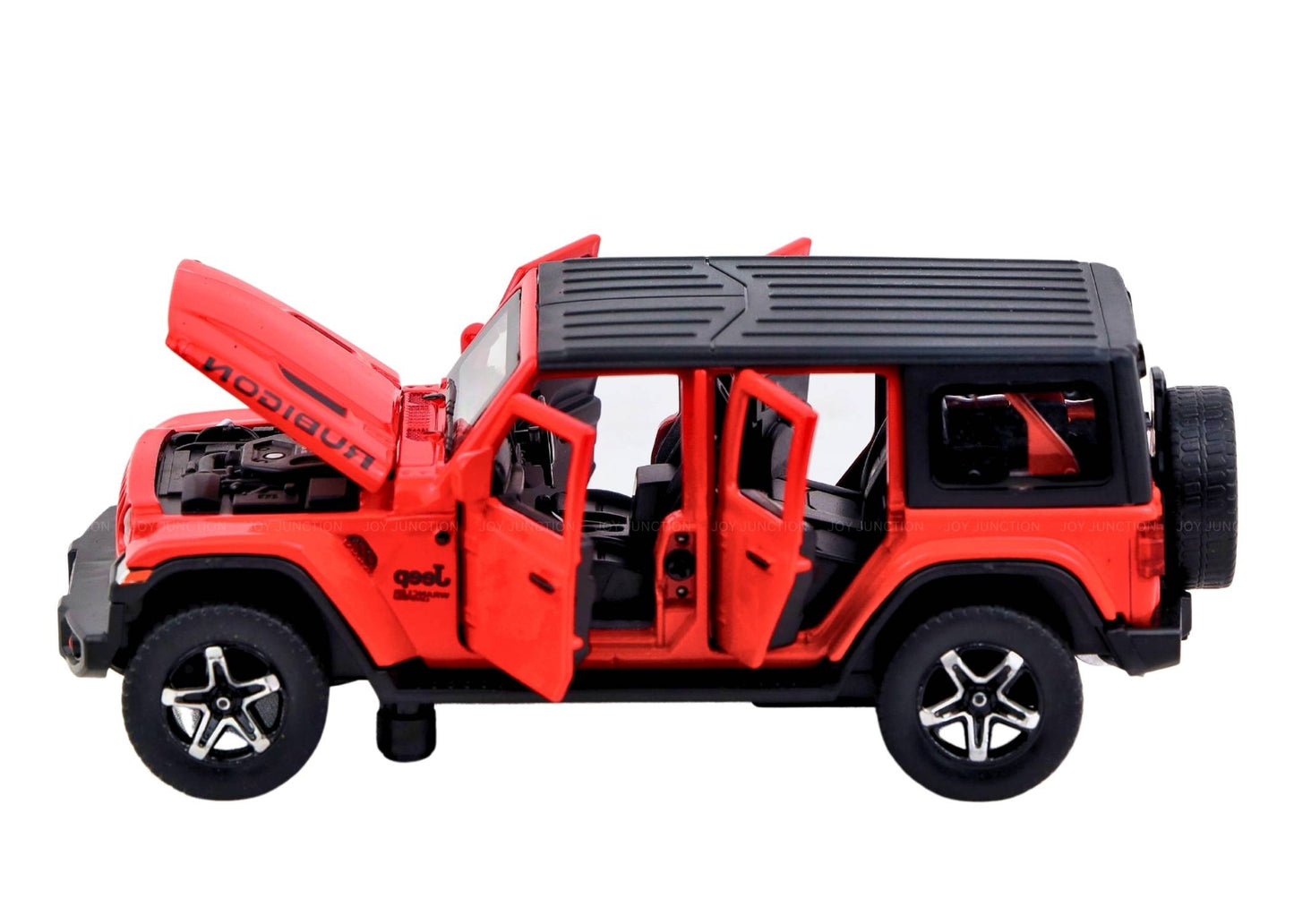 Jeep Rubigon Diecast Car 1:32 Scale – Metal Model with Lights, Sound & Pull-Back Action