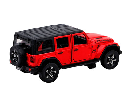 Jeep Rubigon Diecast Car 1:32 Scale – Metal Model with Lights, Sound & Pull-Back Action