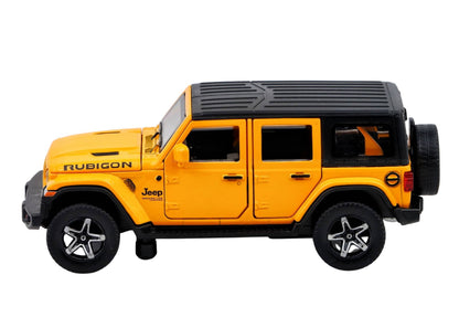 Jeep Rubigon Diecast Car 1:32 Scale – Metal Model with Lights, Sound & Pull-Back Action